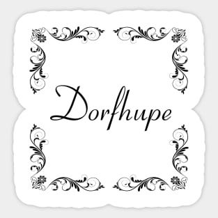 Schnoerkel - Dorfhupe Sticker